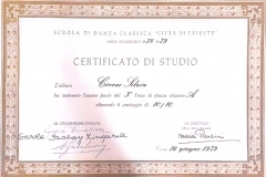 III° corso Scuola di Danza Classica "Città di Trieste" (06/1979)