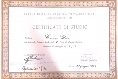 V° corso Scuola di Danza Classica "Città di Trieste" (06/1985)